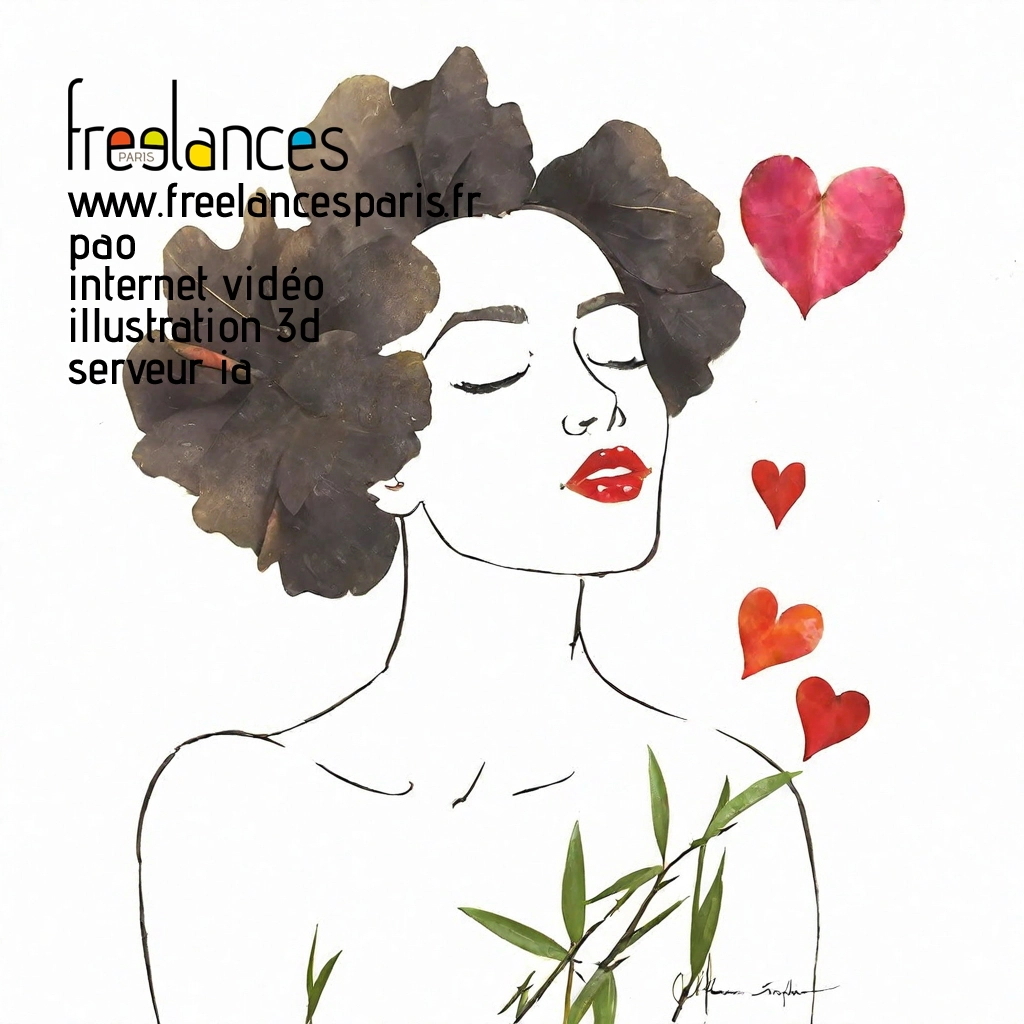 Pao mise en page internet vidéo illustration 3d serveur IA générative AI freelance paris studio de création magazines yrorf0v0